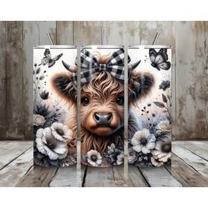 Baby Highland Cow Tumbler 20 oz